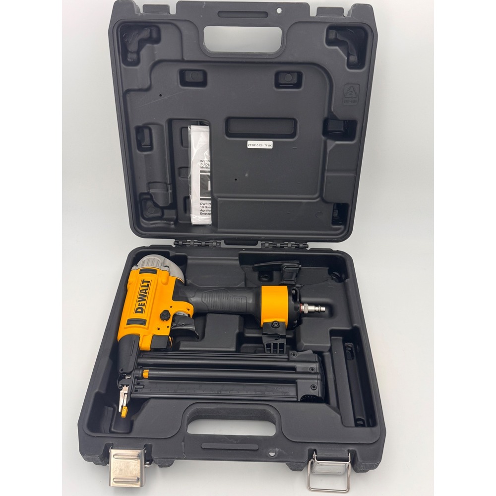 DeWALT DWFP12233 18 Gauge Brad Nailer Pneumatic Finish Tool with Hard Case